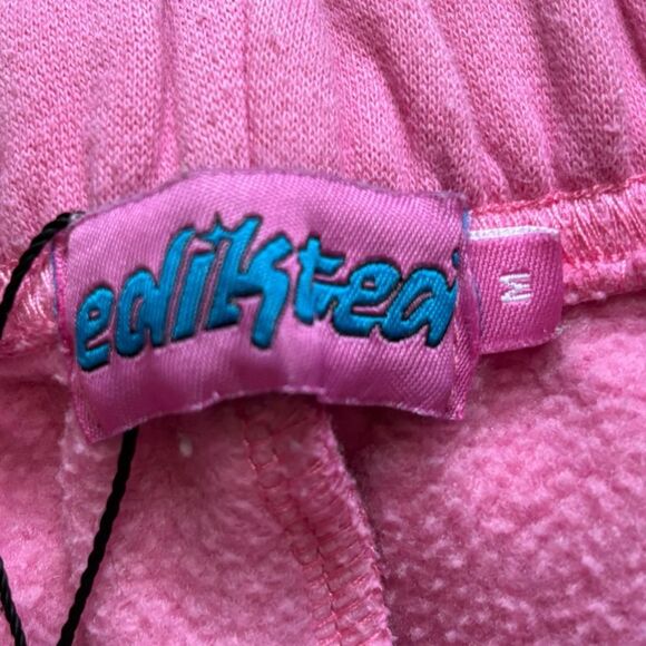 Edikted Sweatpants Little Bit Dramatic Pink Womens Size Medium - Picture 6 of 10